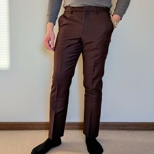 Express | Burgundy Suit Pants (30x30)